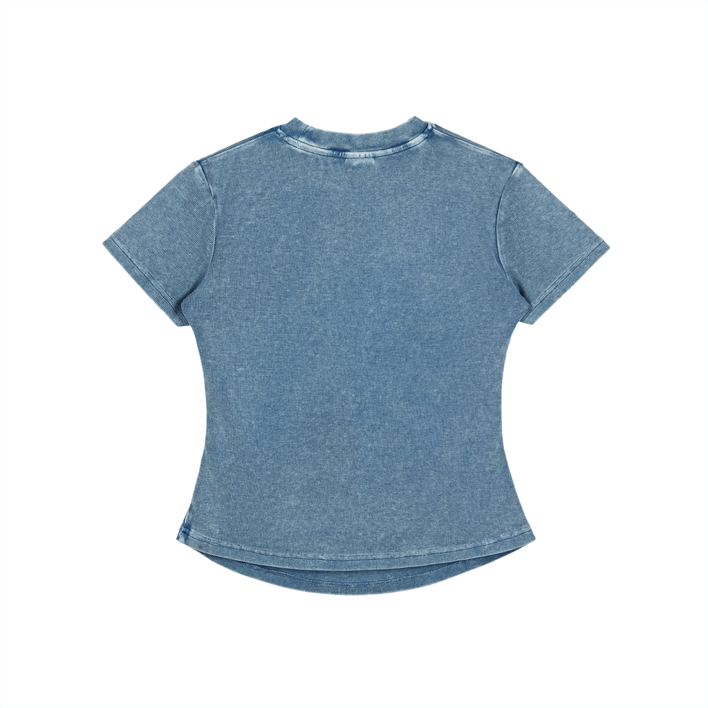 Womens Royal Priesthood Vintage Washed Bodycon Cotton T-Shirt | Slight Crop
