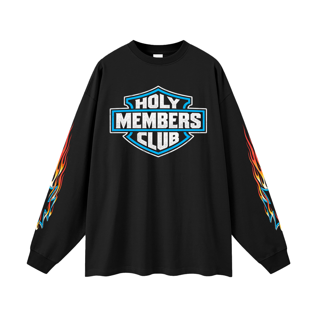 Holy Members Club | Oversized Unisex Long Sleeve T-Shirt
