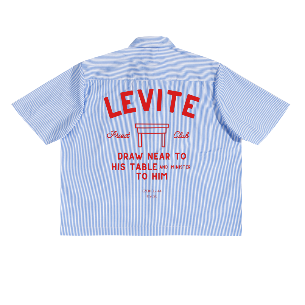 Priest | Oversized Vertical Stripe Boxy Shirt